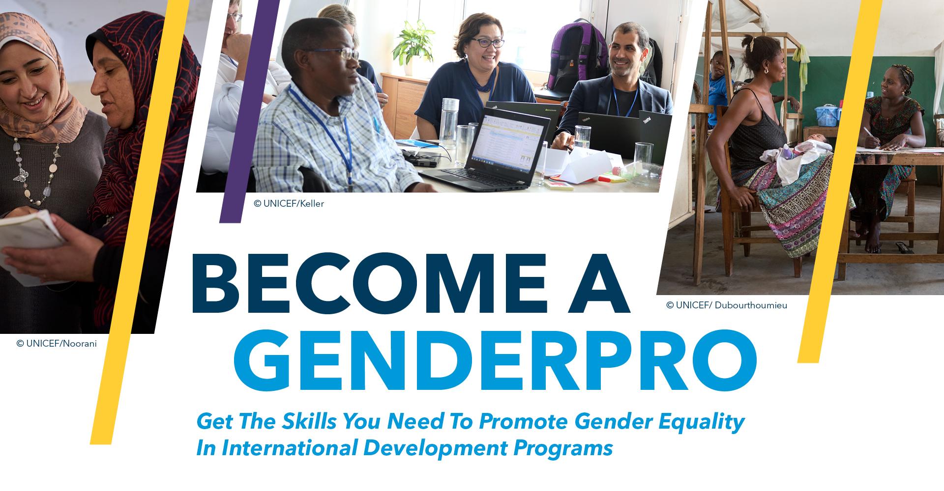Become a Genderpro: Get the skills you need to promote gender equality in international development programs