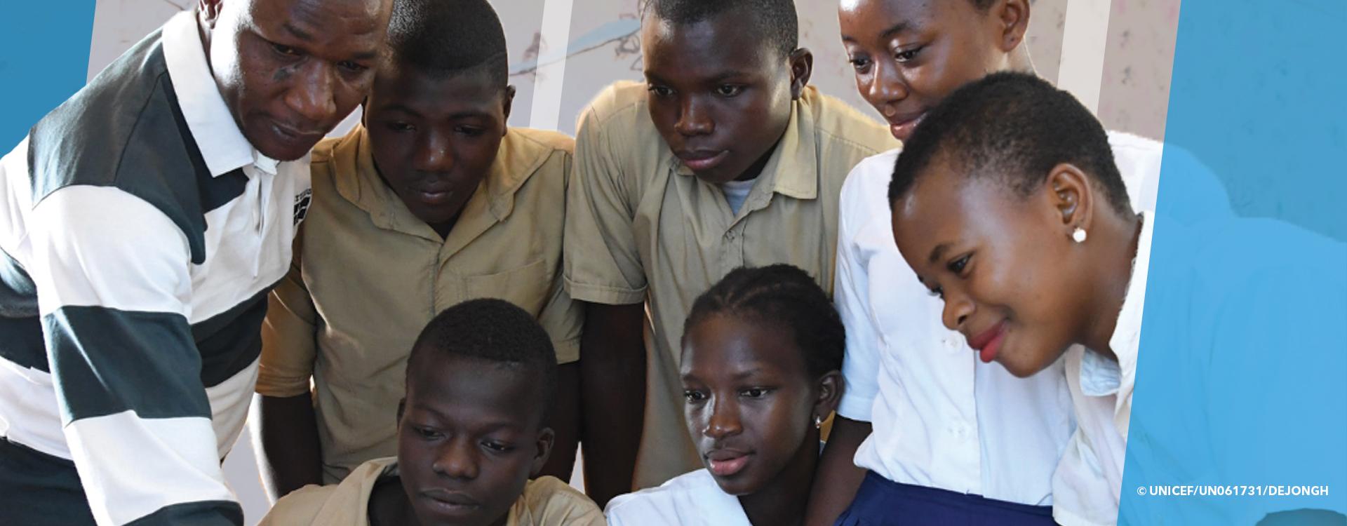 a group of students and a professor are learning about gender equality